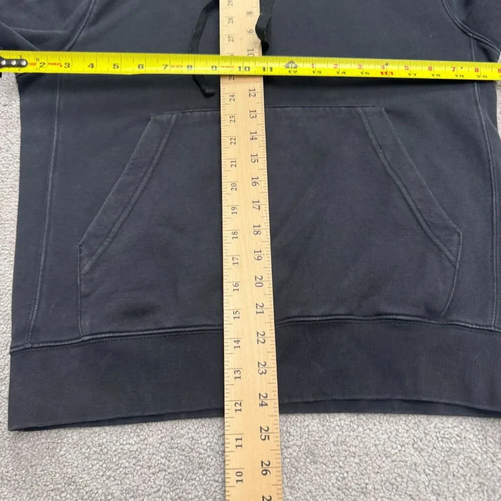 Nike Hoodie Pullover Sweatshirt Mens Small Black Fleece Drawstring Activewear